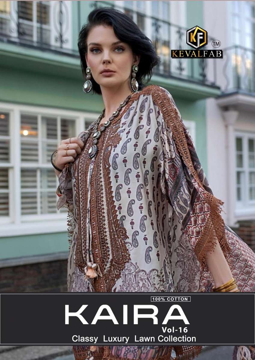 Keval Kaira Vol-16 -Dress Material -Wholesale Catalog