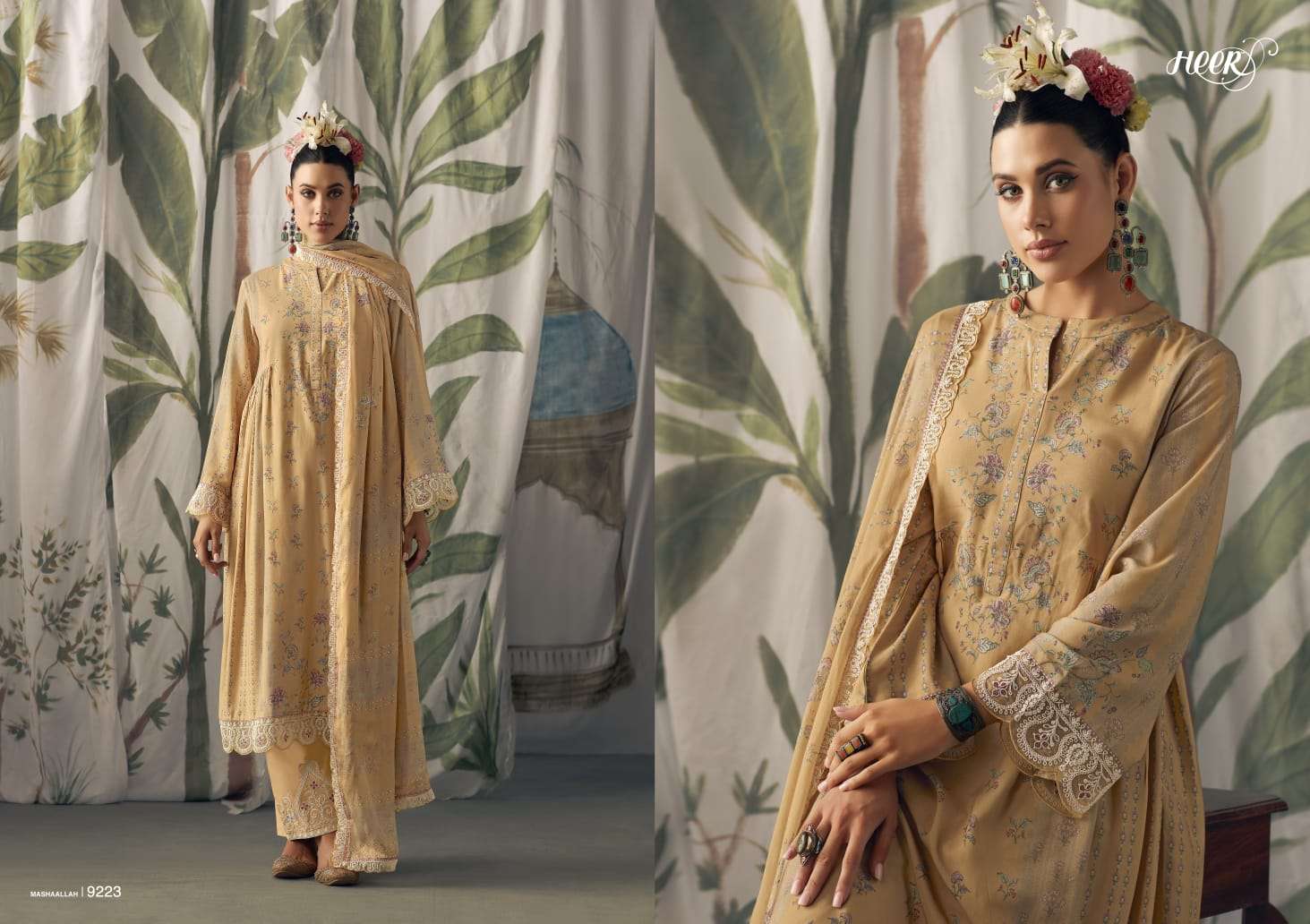 Kimora Heer Mashallah Maslin Digital Salwar Kameez Wholesale catalog