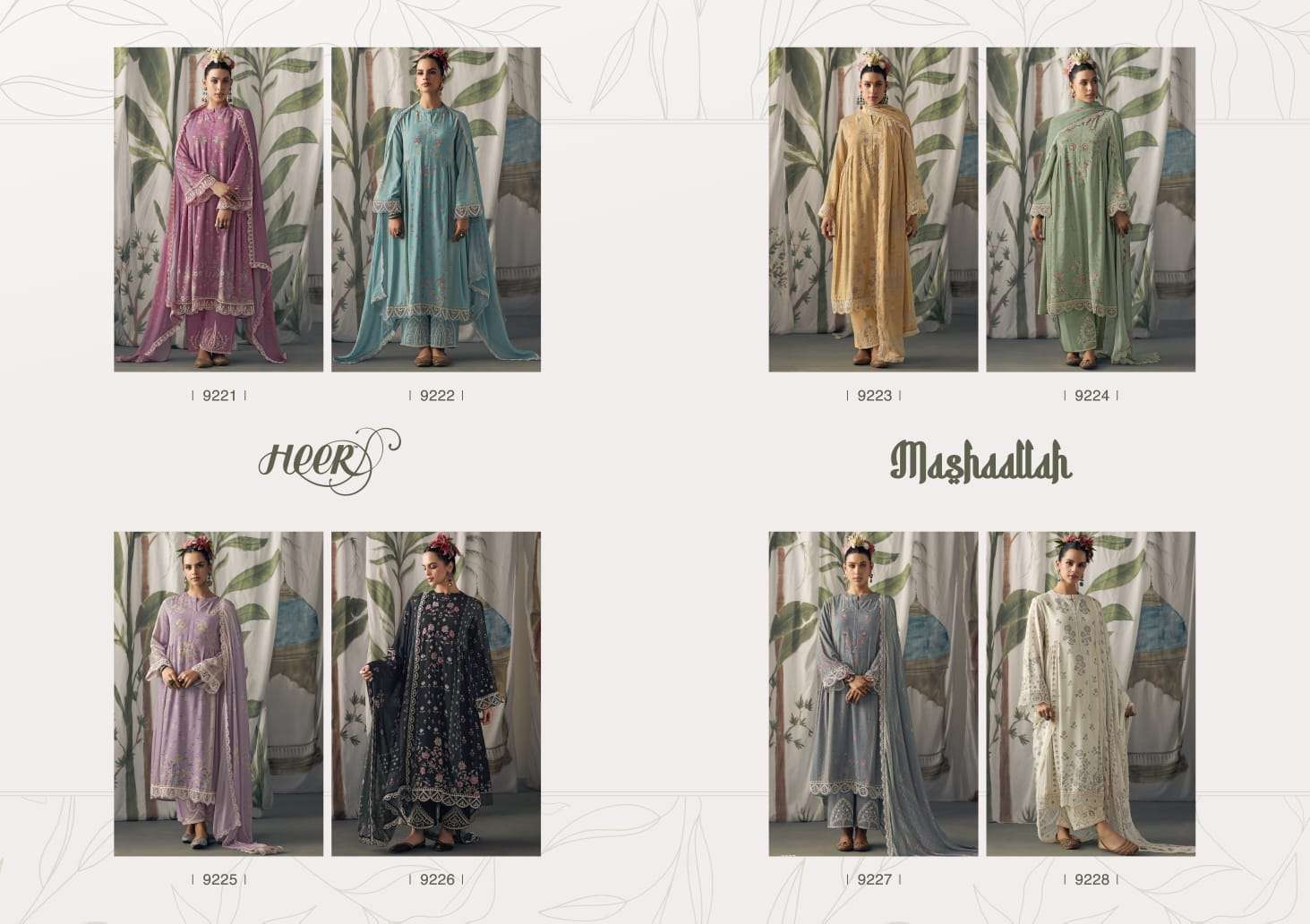 Kimora Heer Mashallah Maslin Digital Salwar Kameez Wholesale catalog