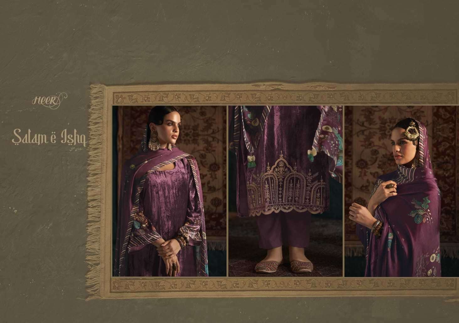 Kimora Heer Salam E Ishq Printed Salwar Suits Wholesale catalog