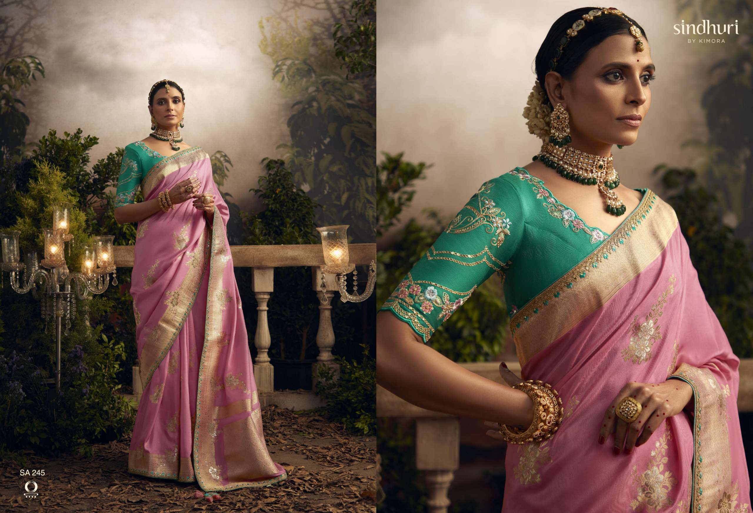 Kimora Sindhuri Radha Rani Embroidery Sarees Wholesale catalog