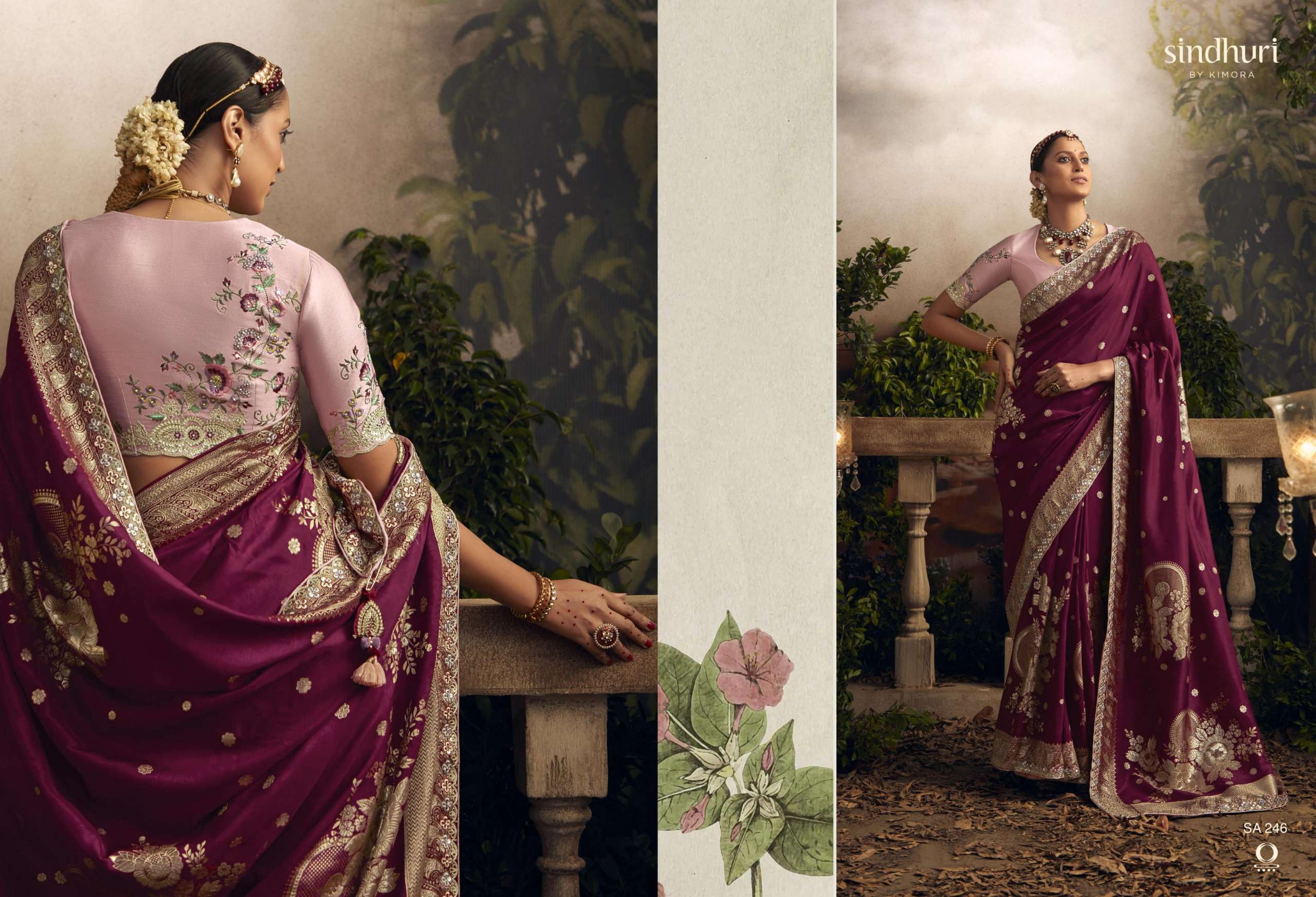 Kimora Sindhuri Radha Rani Embroidery Sarees Wholesale catalog