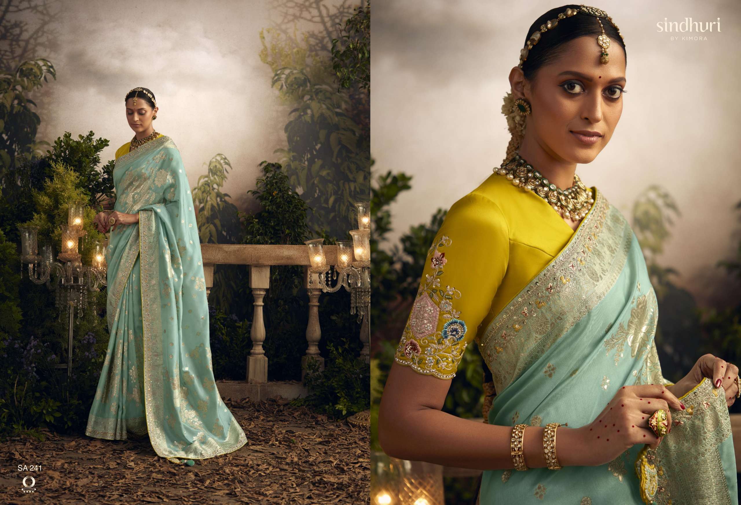 Kimora Sindhuri Radha Rani Embroidery Sarees Wholesale catalog