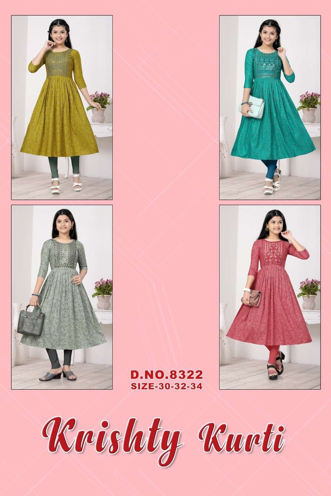 Krishty Daughter Rayon Printed Kurti Wholesale catalog