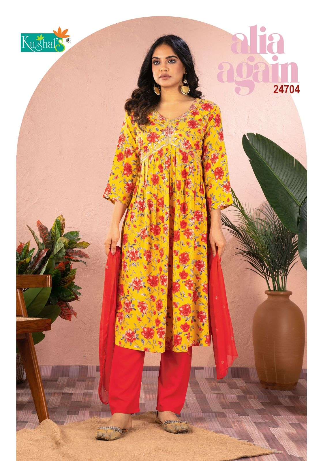 Kushals Alia Again Rayon Foil Printed Kurti Wholesale catalog