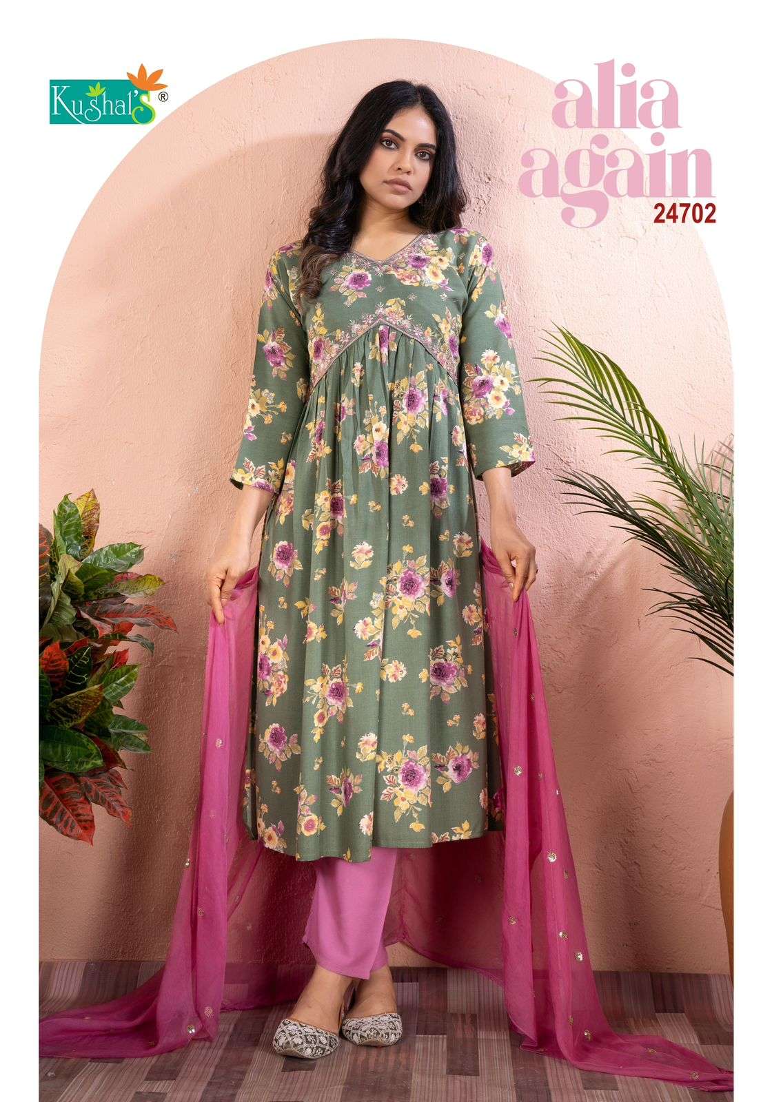 Kushals Alia Again Rayon Foil Printed Kurti Wholesale catalog