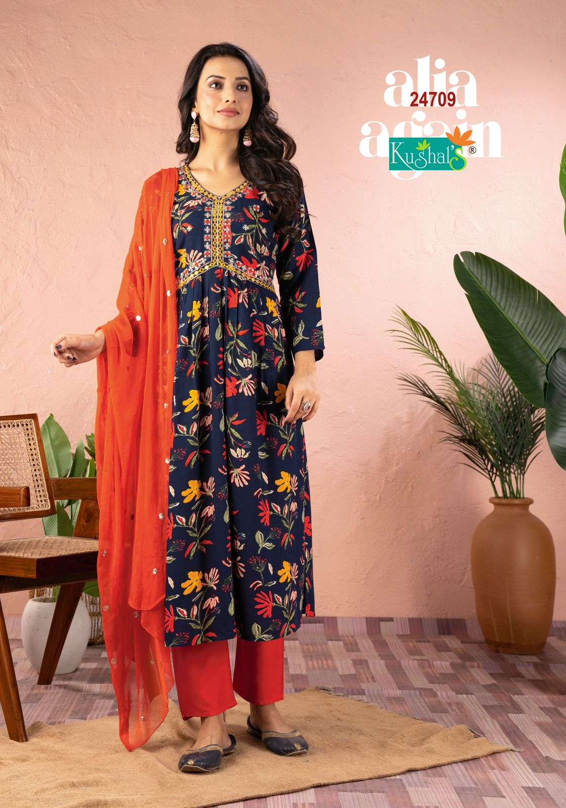 Kushals Alia Again Rayon Foil Printed Kurti Wholesale catalog