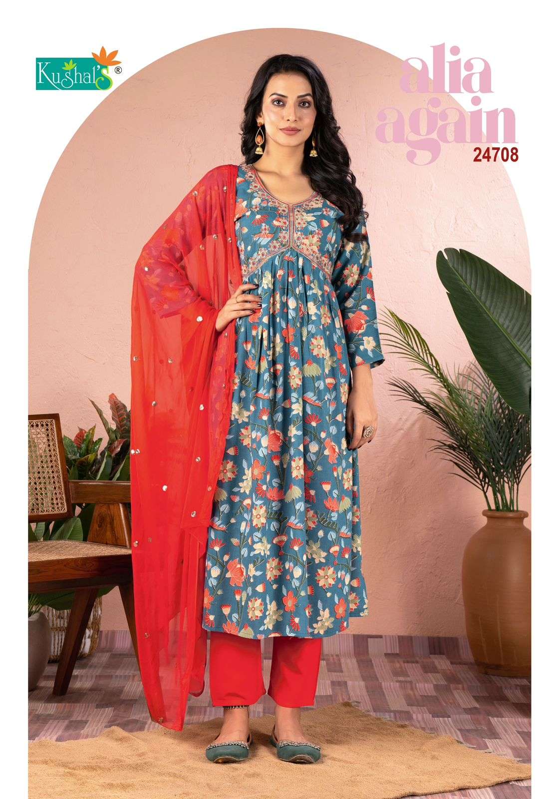 Kushals Alia Again Rayon Foil Printed Kurti Wholesale catalog