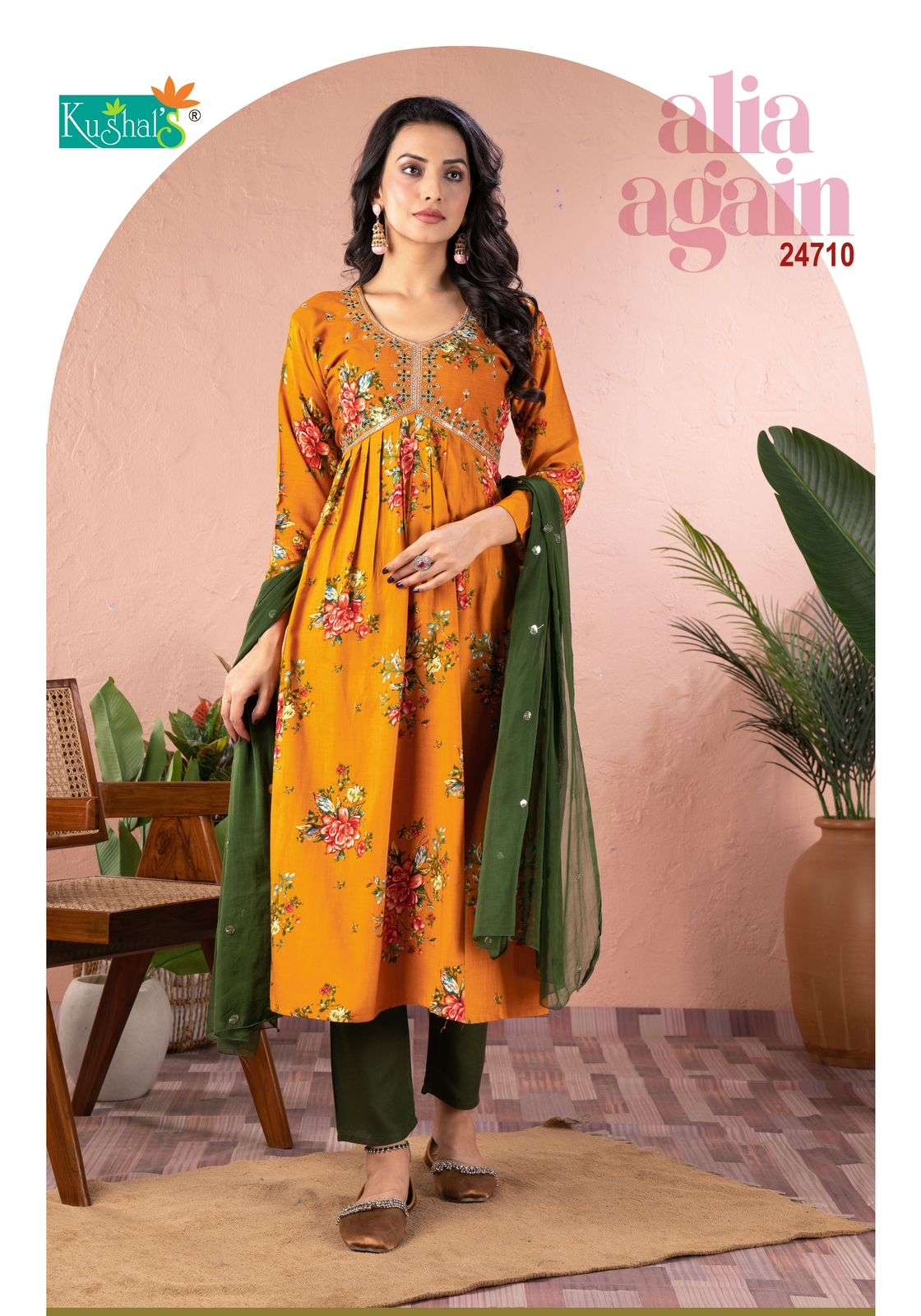 Kushals Alia Again Rayon Foil Printed Kurti Wholesale catalog