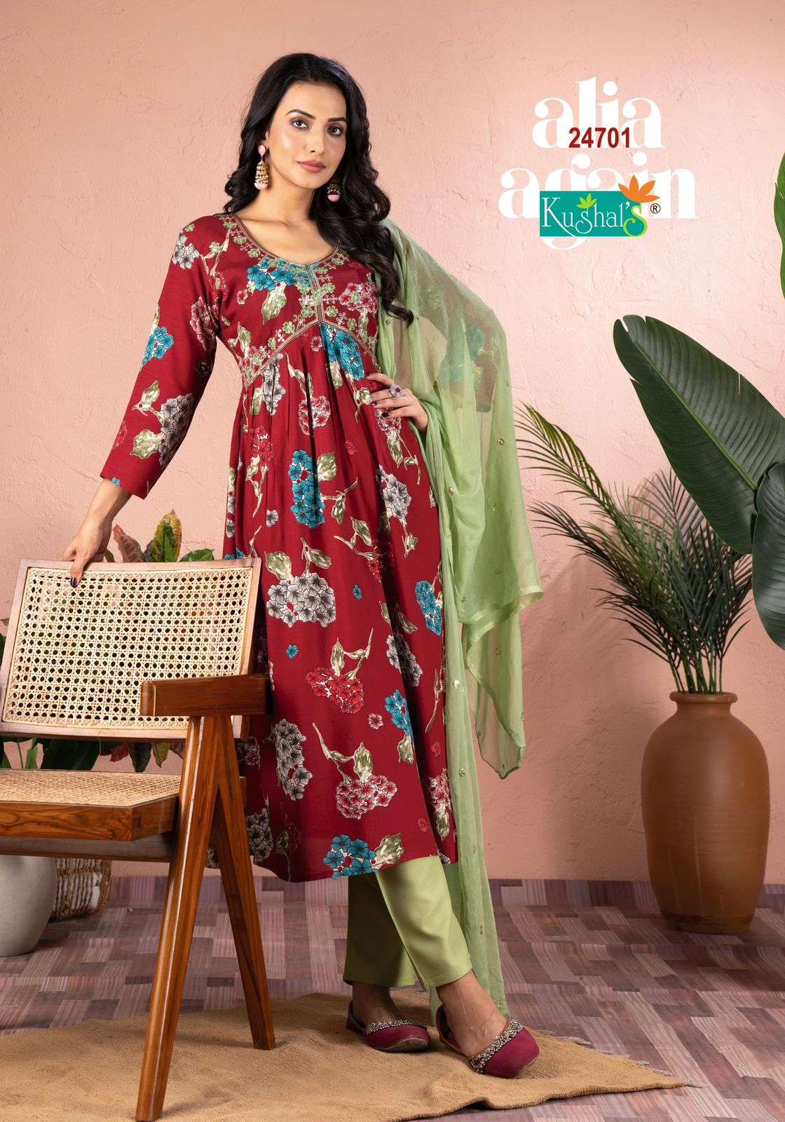 Kushals Alia Again Rayon Foil Printed Kurti Wholesale catalog