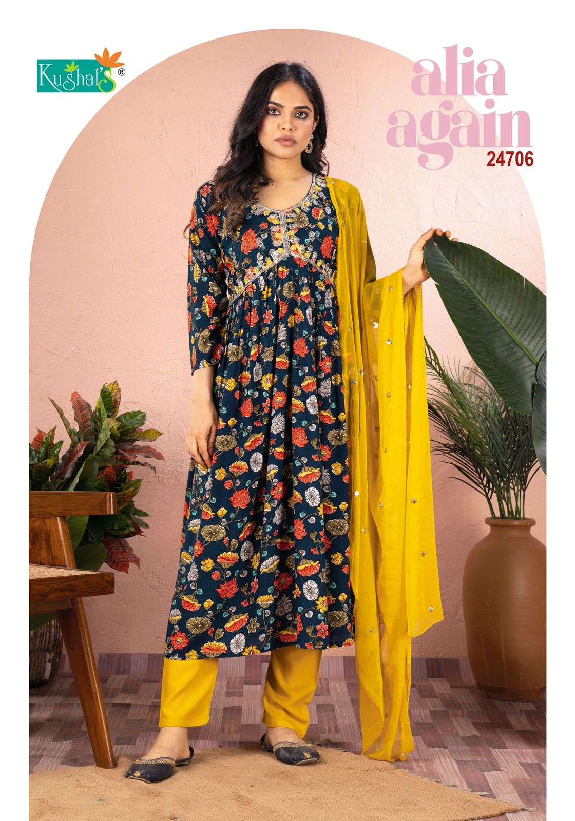 Kushals Alia Again Rayon Foil Printed Kurti Wholesale catalog