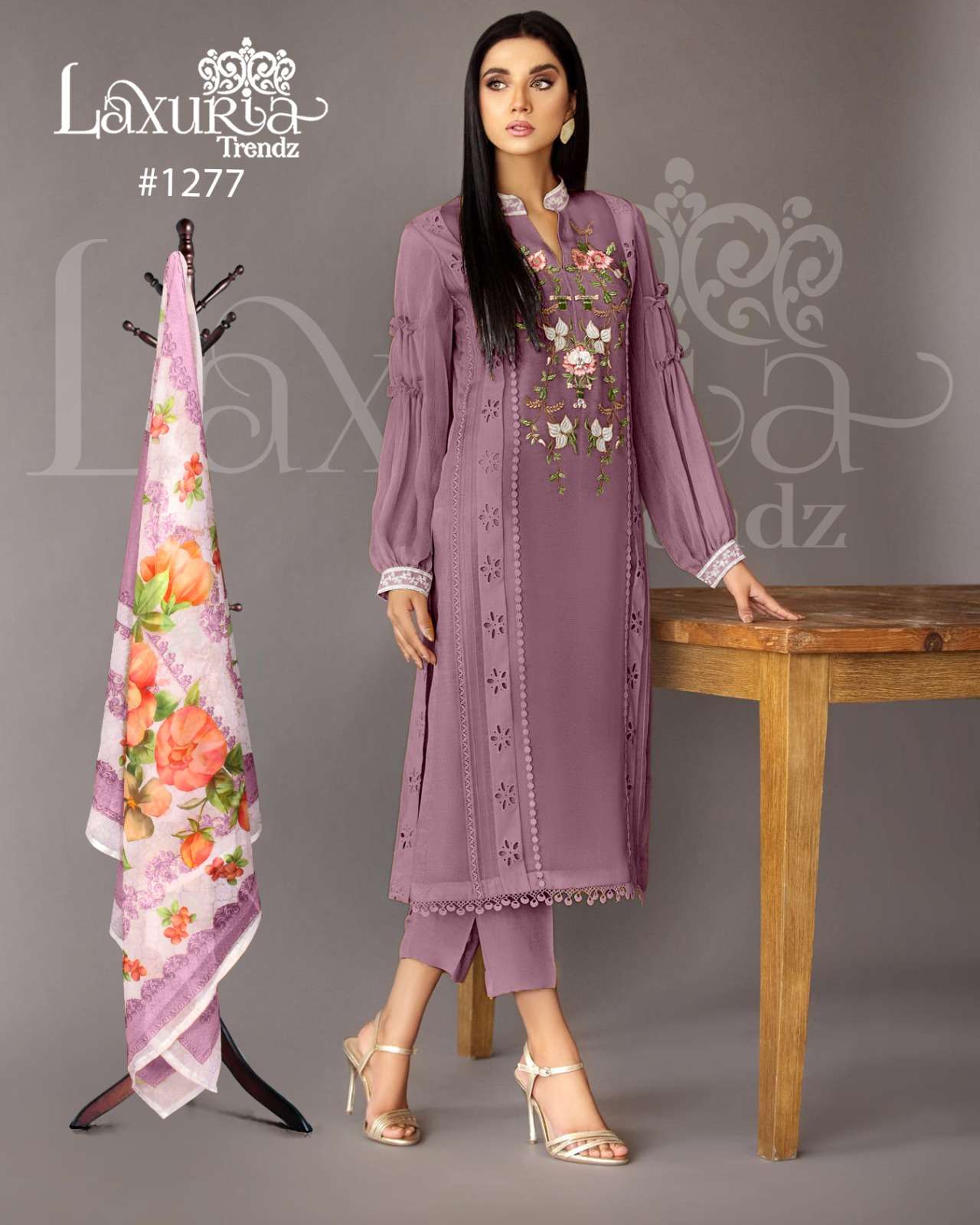 Laxuria Trendz 1277 Faux Georgette Ready Made Dress Wholesale catalog