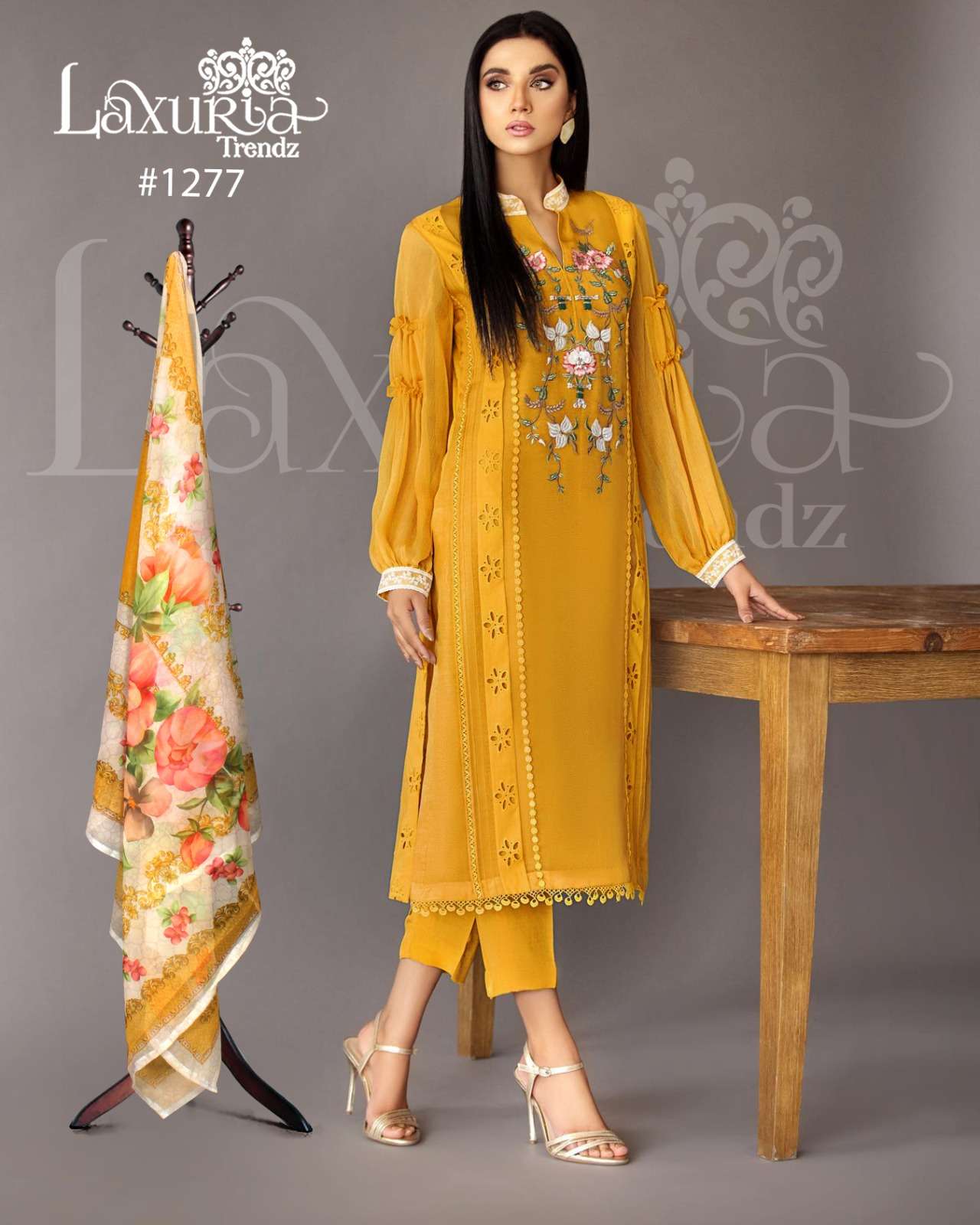 Laxuria Trendz 1277 Faux Georgette Ready Made Dress Wholesale catalog