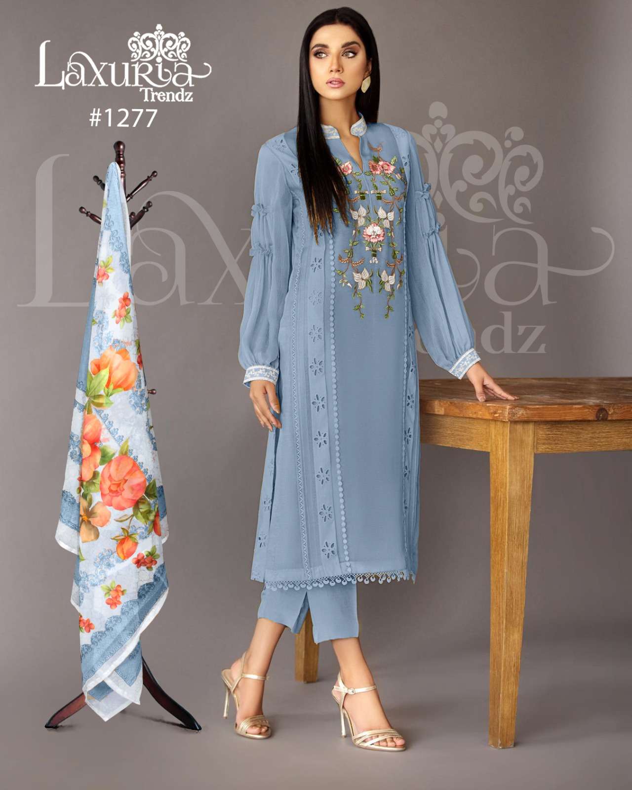 Laxuria Trendz 1277 Faux Georgette Ready Made Dress Wholesale catalog