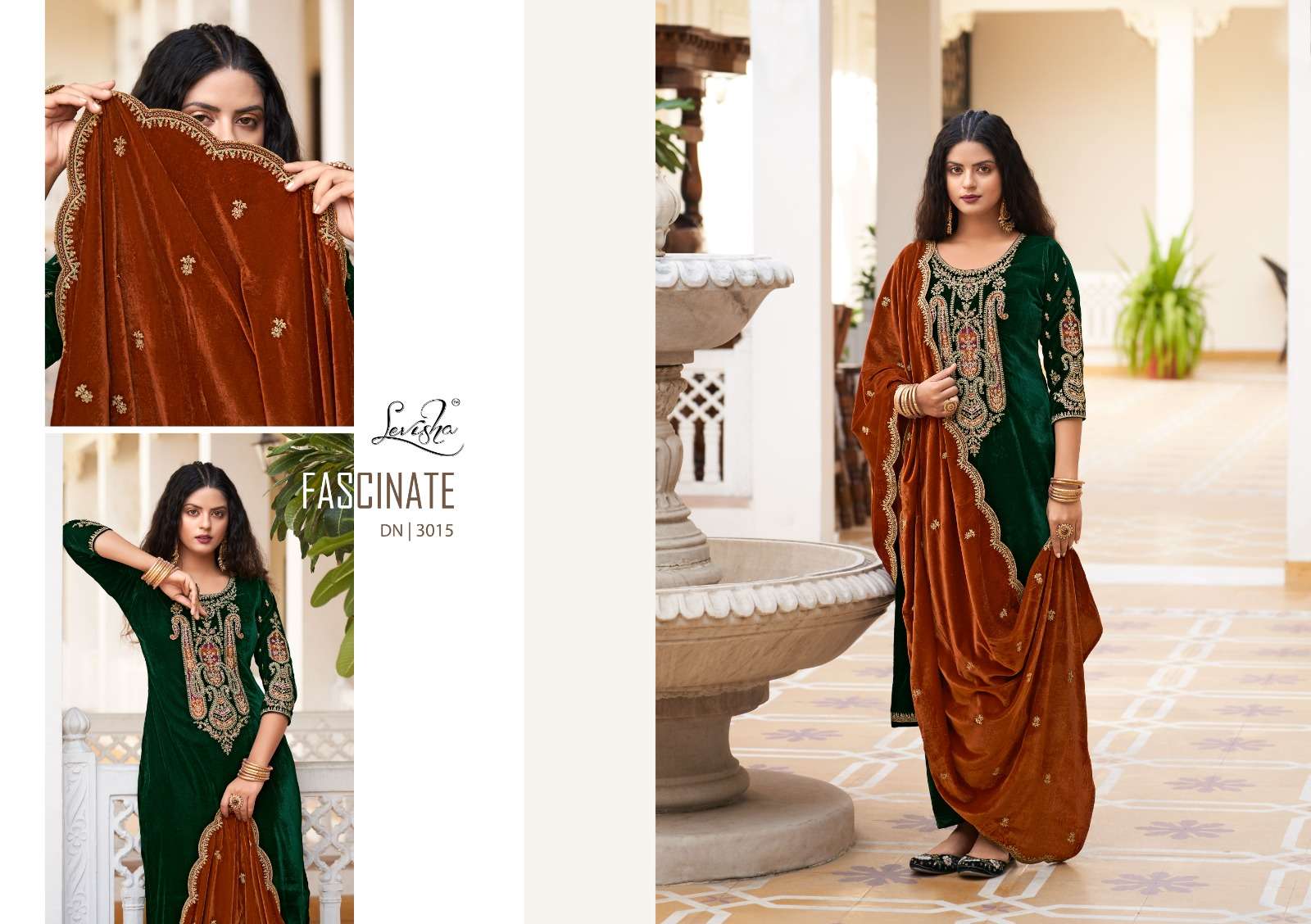 Levisha Shehnaz Premium Velvet Dress Material Wholesale catalog