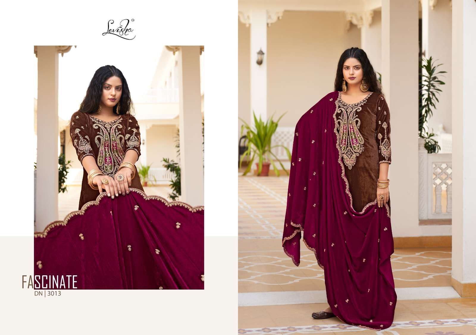 Levisha Shehnaz Premium Velvet Dress Material Wholesale catalog