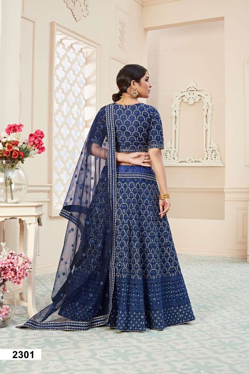 LIHAAZ VOL- 2301 A GREAT COLLECTION OF THIS WEDDING LEHENGA CHOLI Wholesale catalog
