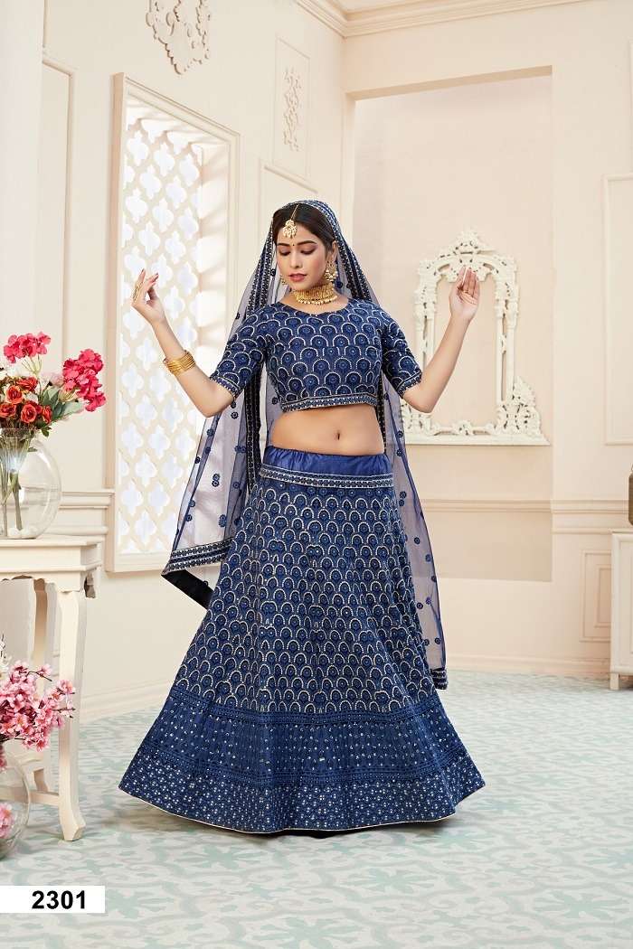 LIHAAZ VOL- 2301 A GREAT COLLECTION OF THIS WEDDING LEHENGA CHOLI Wholesale catalog