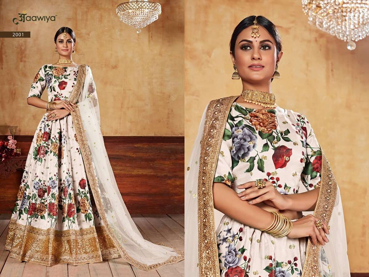 LISHVAA VOL-1 WEDDING SEASON SPECIAL FLOWER PRINTED LEHNAGA CHOLI Wholesale catalog