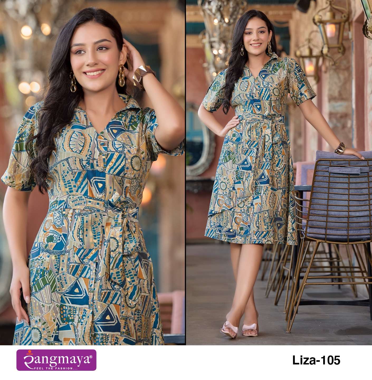 LIZA Modal Print Kurti Wholesale catalog