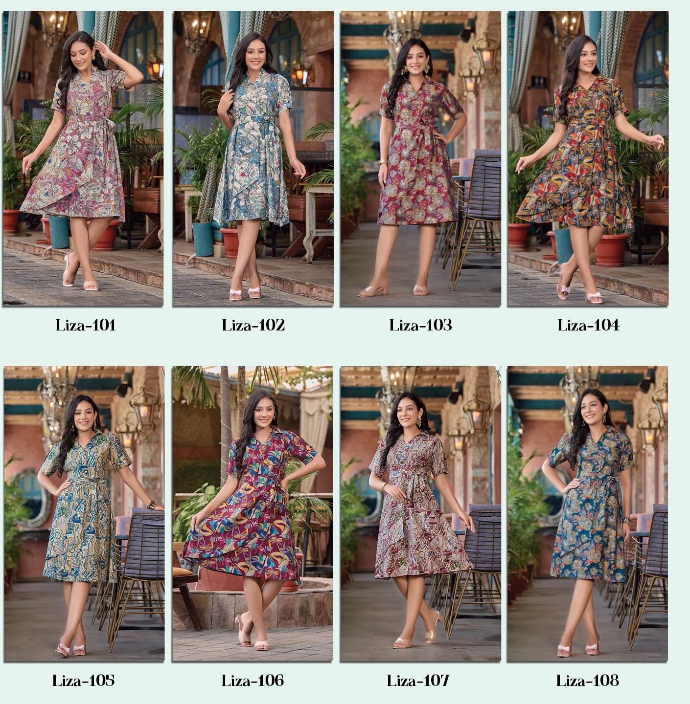 LIZA Modal Print Kurti Wholesale catalog