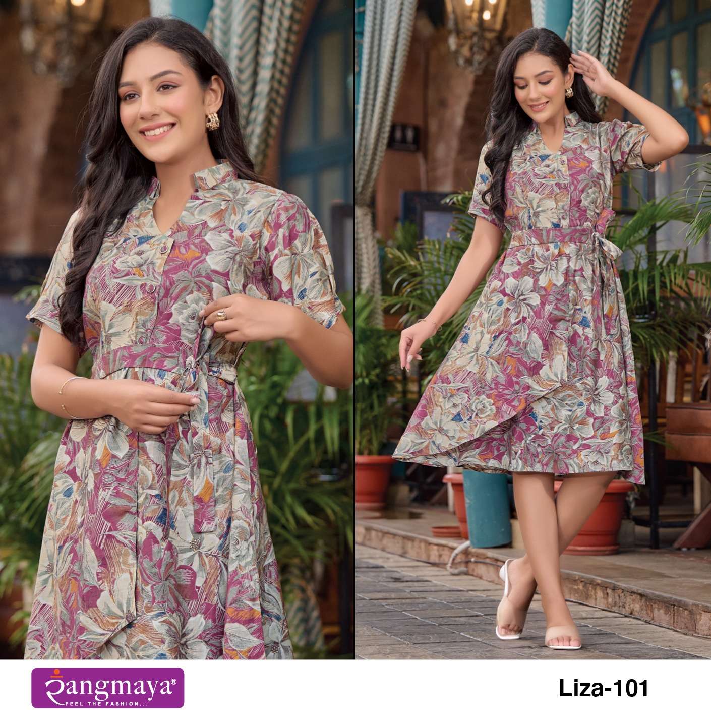 LIZA Modal Print Kurti Wholesale catalog