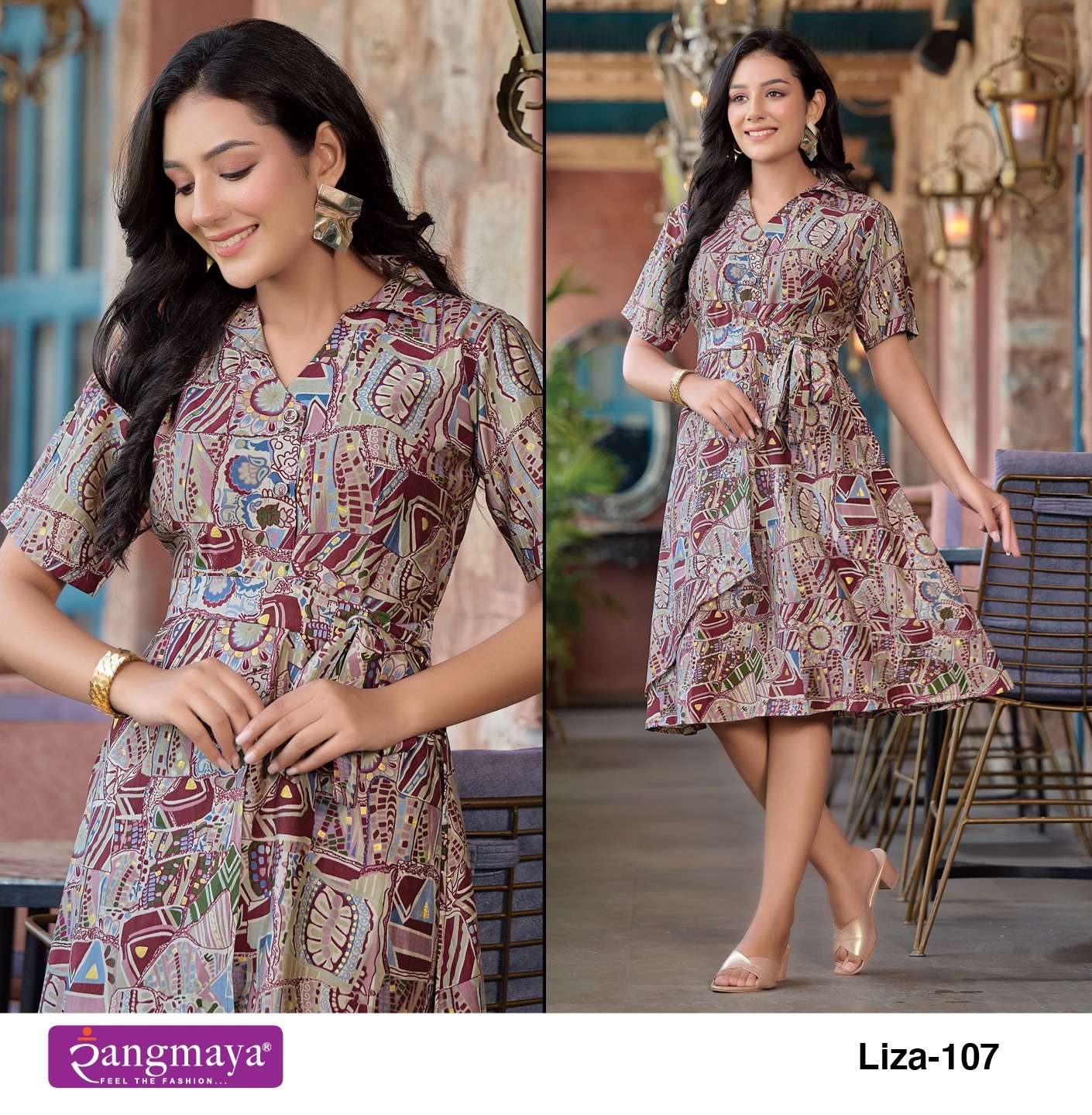 LIZA Modal Print Kurti Wholesale catalog