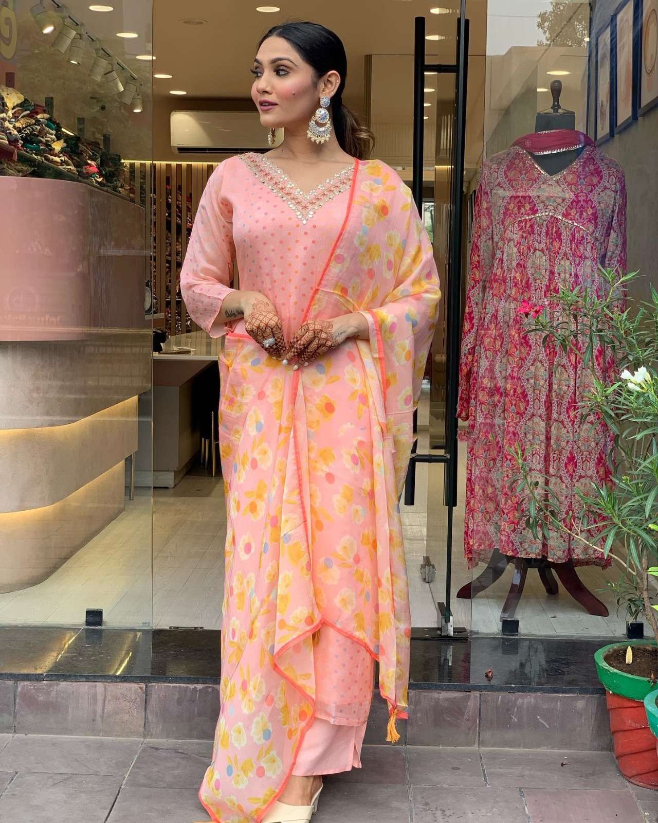 Mahi 1 Premium Organza Kurti With Bottom Wholesale catalog