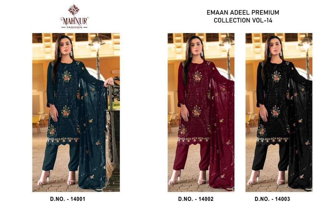 Mahnur Emaan Adeel Premium Collection 14 Salwar Kameez Wholesale catalog