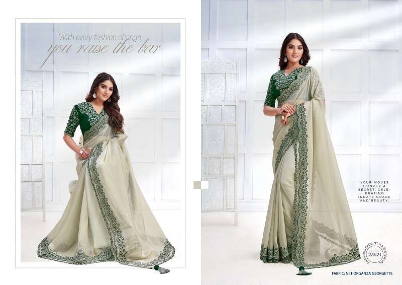 Mahotsav Mohmanthan Majestica Crepe Satin Silk Saree Wholesale catalog