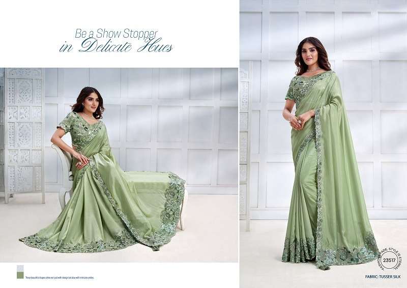 Mahotsav Mohmanthan Majestica Crepe Satin Silk Saree Wholesale catalog