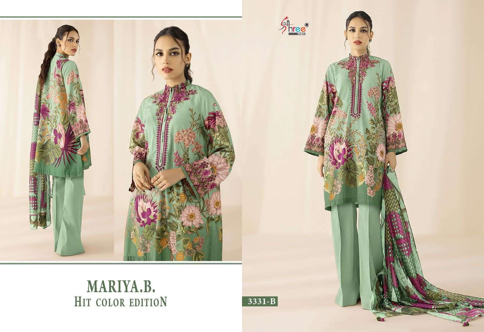 MARIA B HIT exclusive patch embroidery lawn Dupatta Salwar Kameez Wholesale catalog