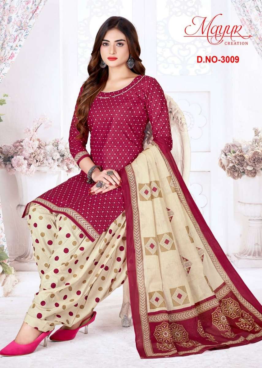 Mayur Tradition Vol-3-Dress Material -Wholesale Catalog