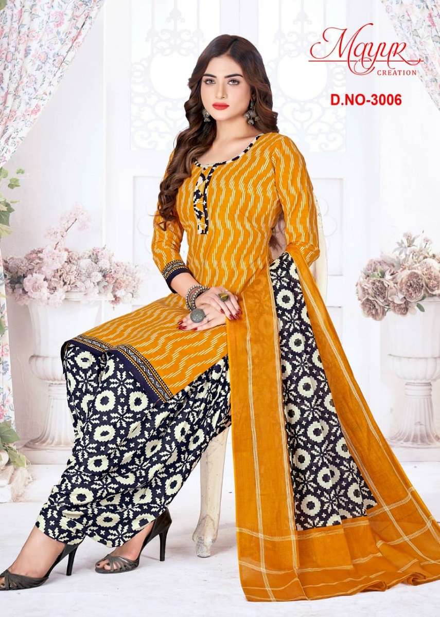 Mayur Tradition Vol-3-Dress Material -Wholesale Catalog