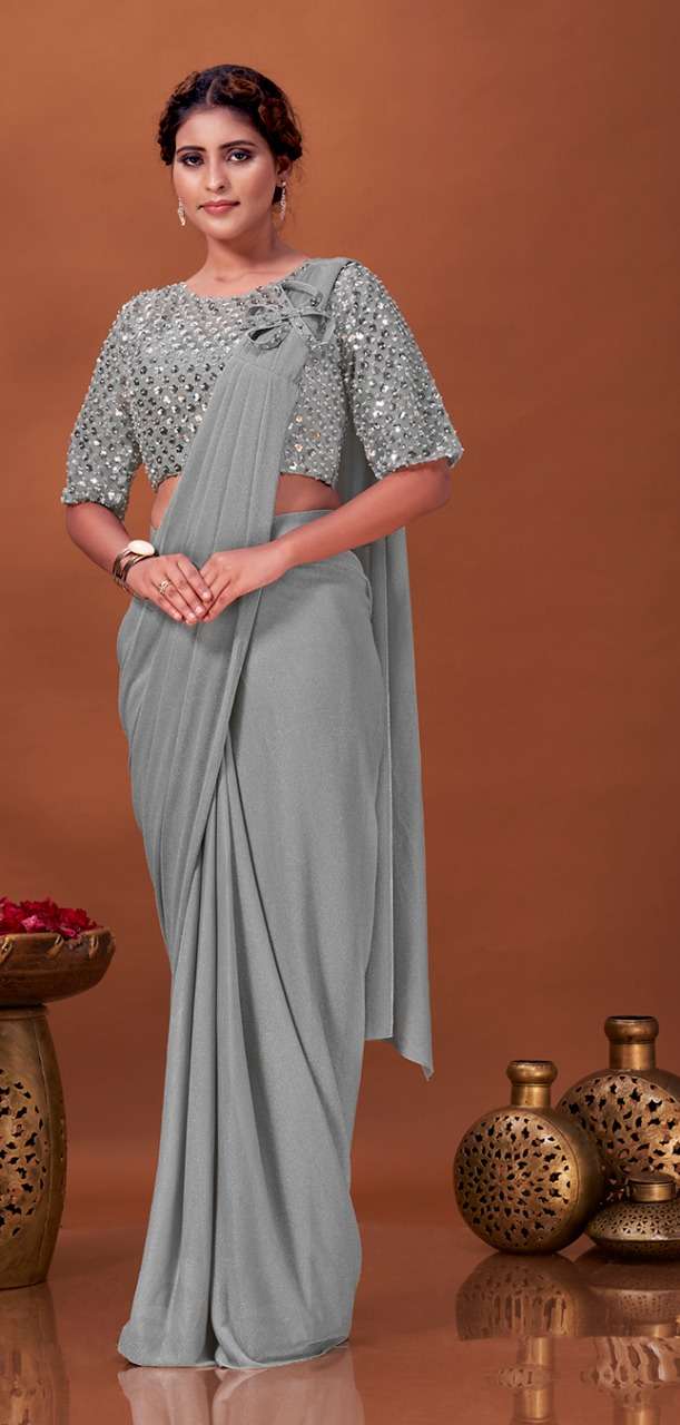 Misty 5891 Ready To Wear Saree Embroidery Work Saree Wholesale catalog