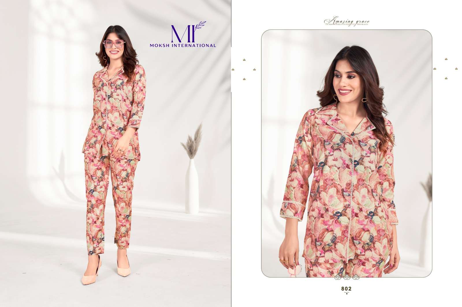 Moksh International Co-ord Set Milky Vol-1 Kurti Wholesale catalog