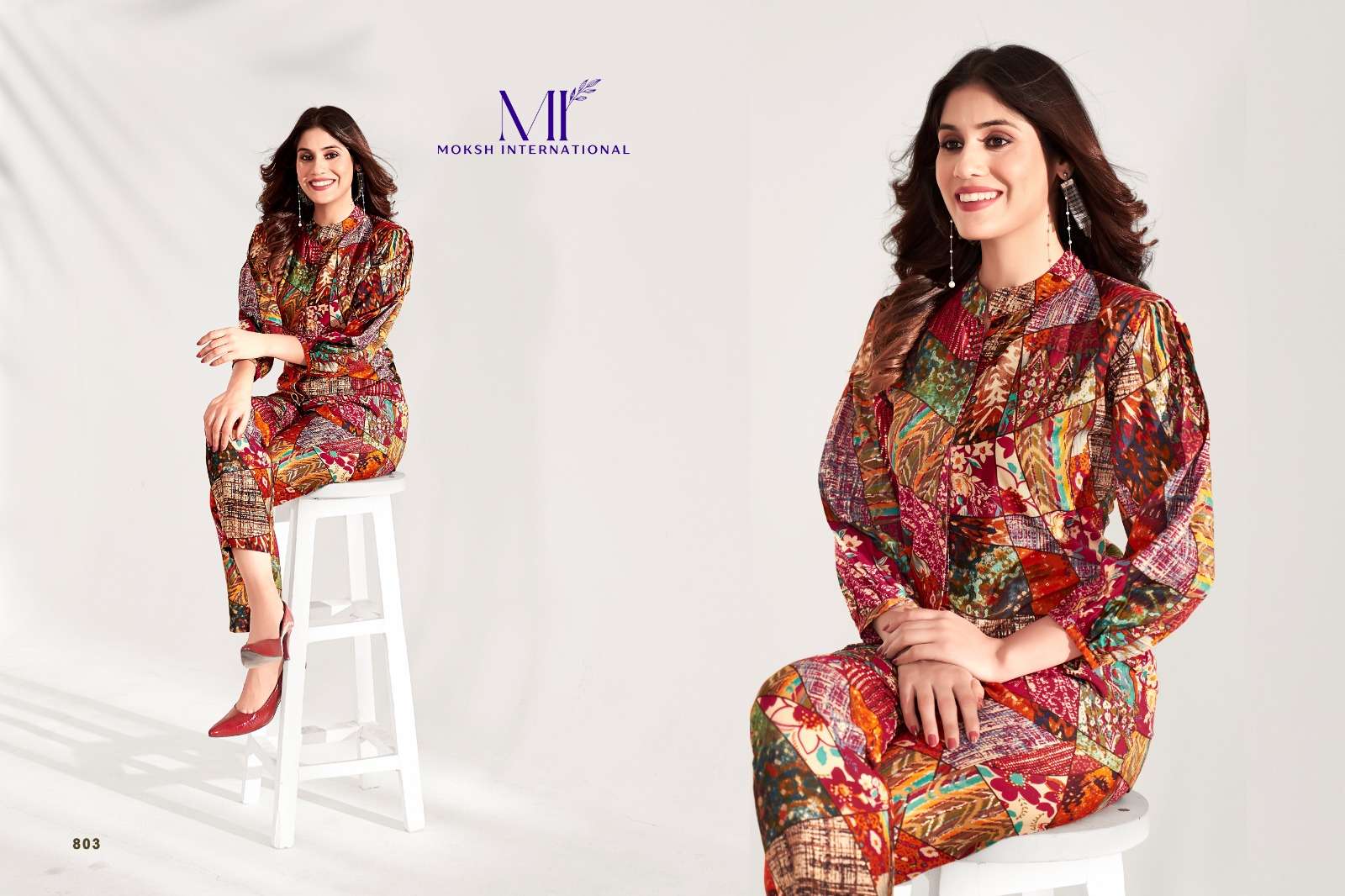 Moksh International Co-ord Set Milky Vol-1 Kurti Wholesale catalog