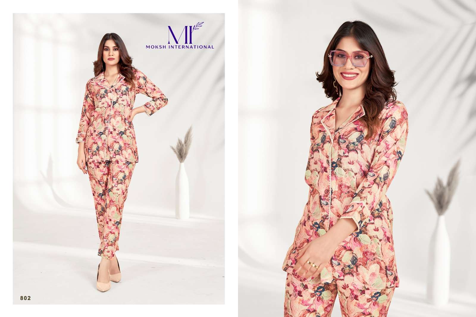 Moksh International Co-ord Set Milky Vol-1 Kurti Wholesale catalog