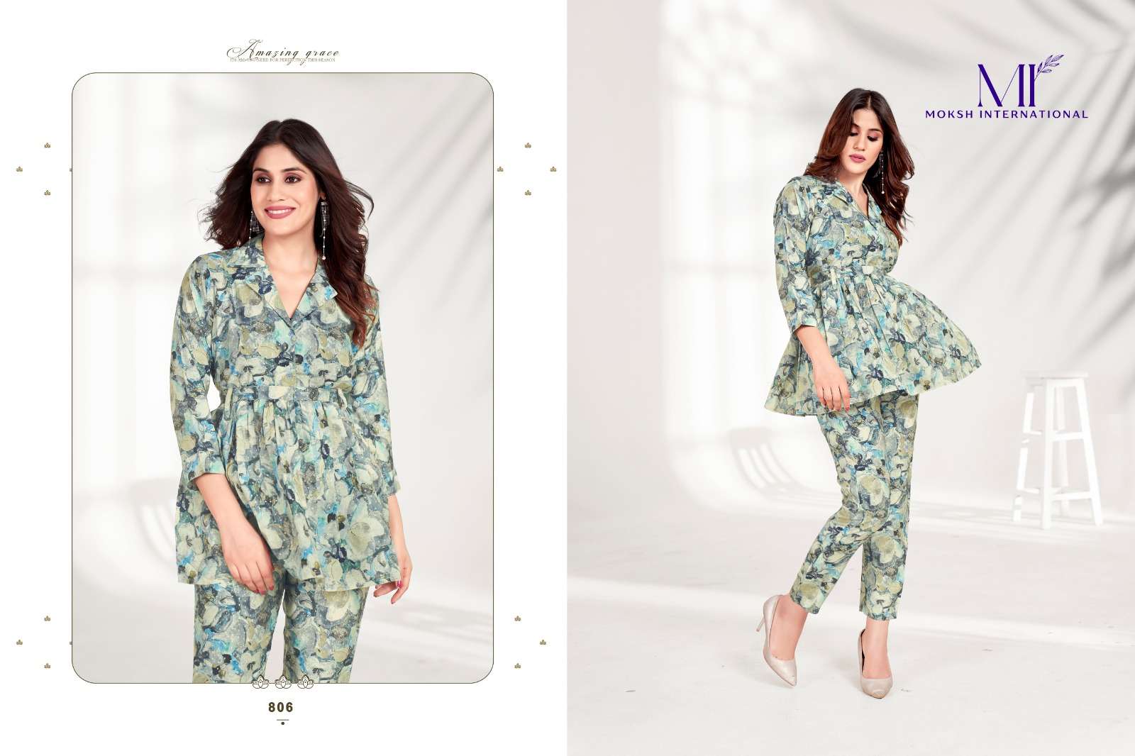 Moksh International Co-ord Set Milky Vol-1 Kurti Wholesale catalog
