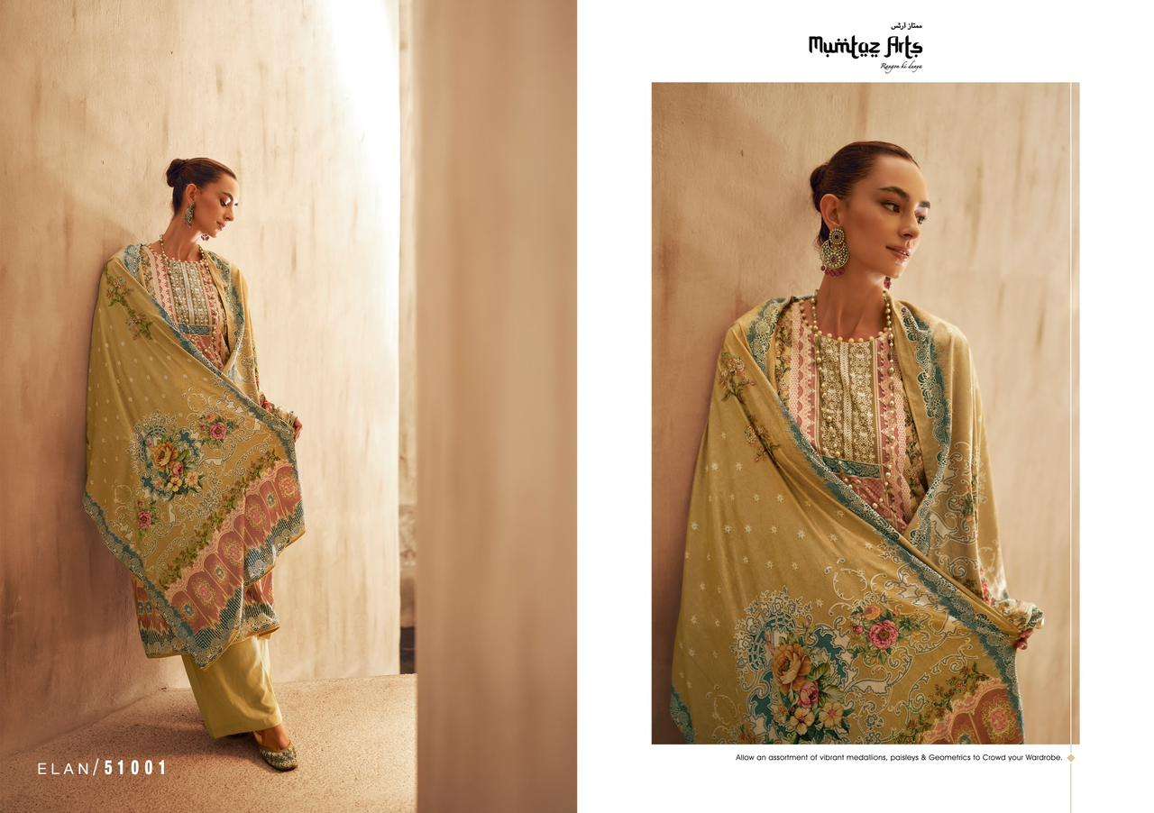 Mumtaz Elan Pashmina Velvet Dress Material Wholesale catalog