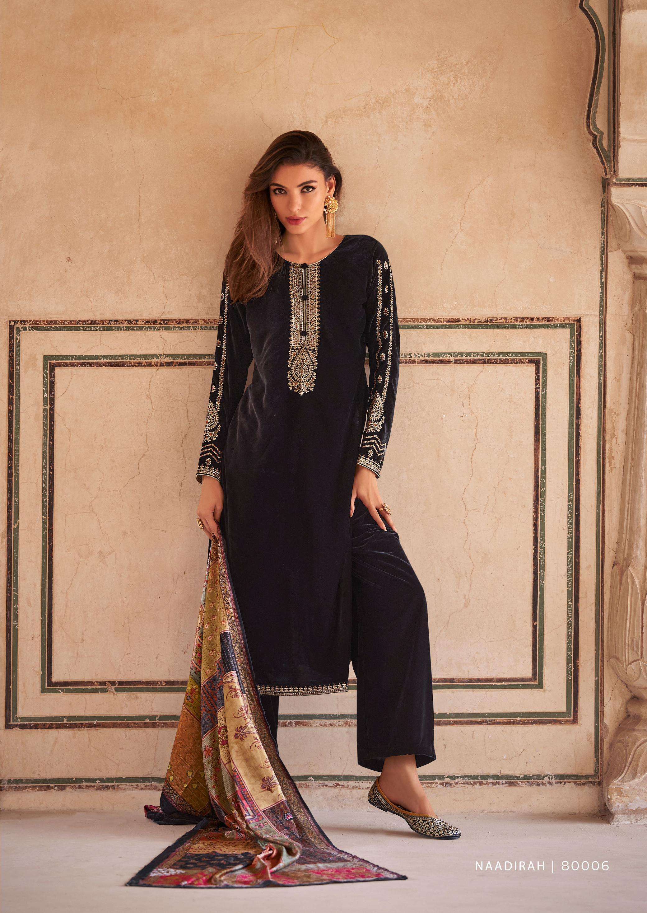 Mumtaz Naadirah Exclusive Velvet Salwar Kameez Wholesale catalog