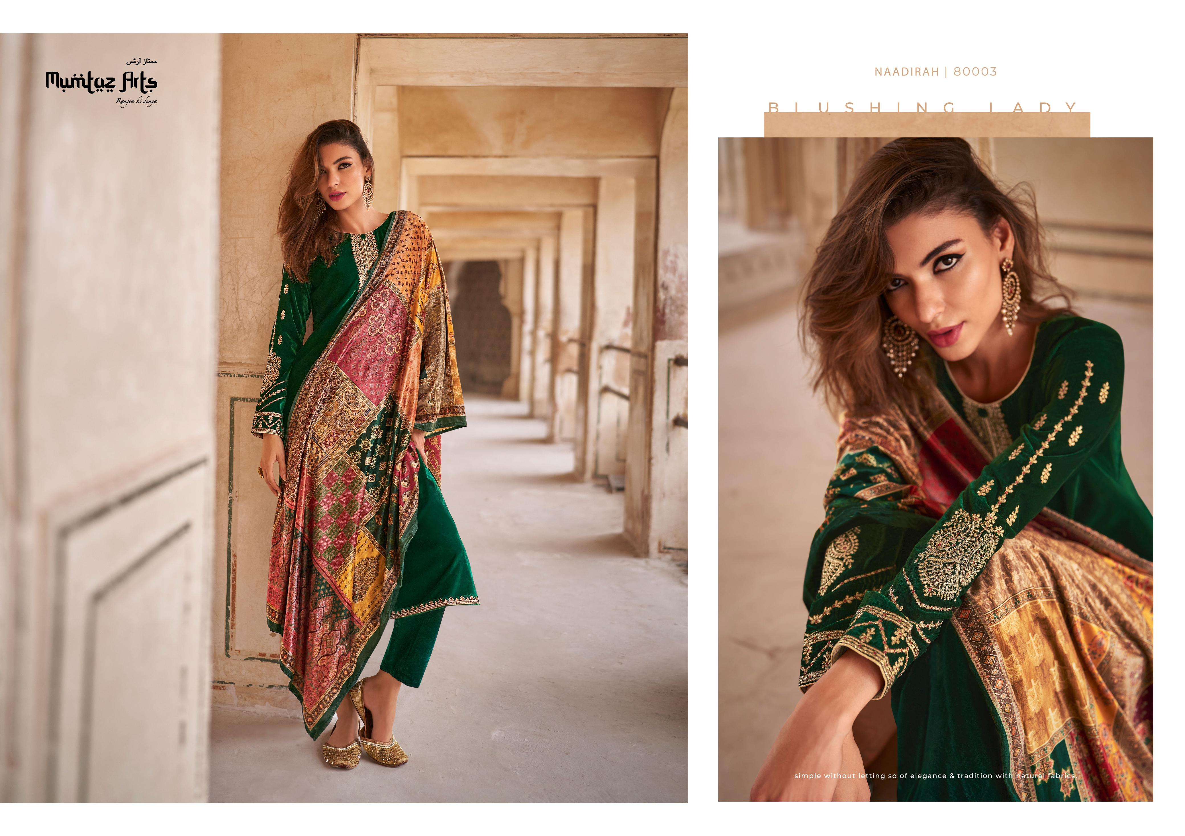 Mumtaz Naadirah Exclusive Velvet Salwar Kameez Wholesale catalog