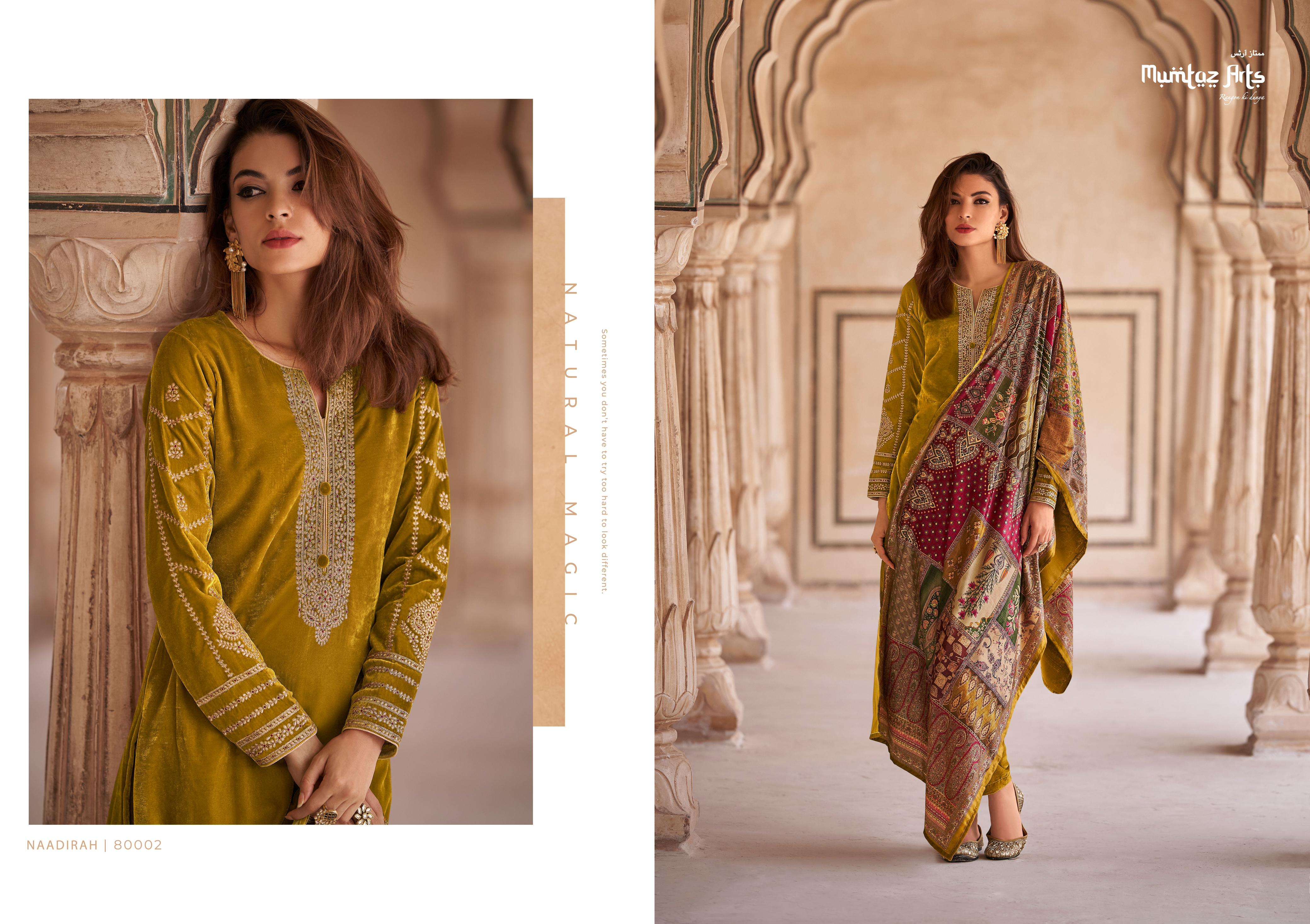 Mumtaz Naadirah Exclusive Velvet Salwar Kameez Wholesale catalog