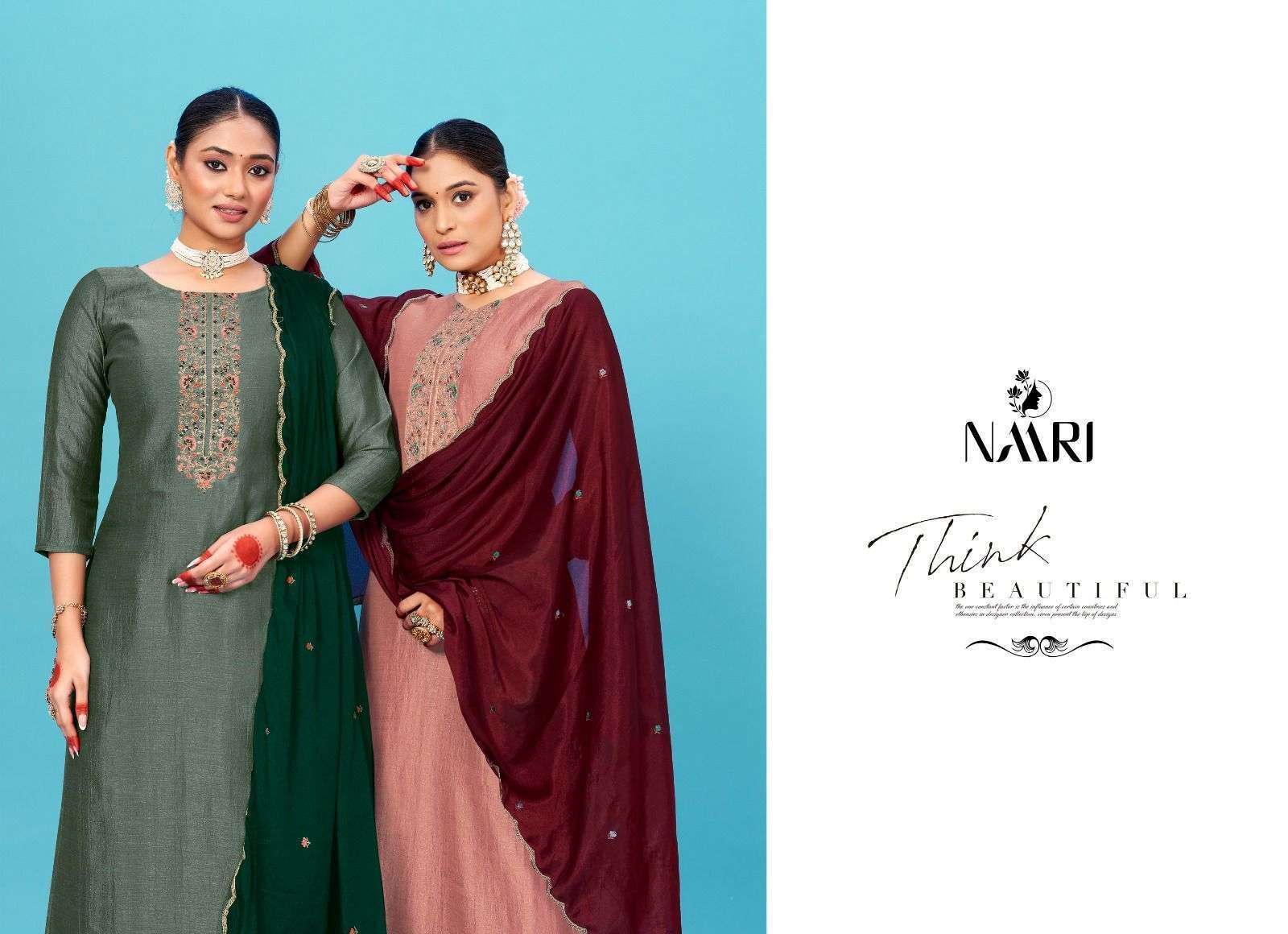 Naari Ayushi Silk Designer Salwar Kameez Wholesale Catalog 
