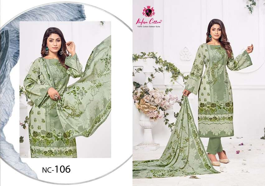 Nafisa Andaaz Karachi Cotton Dress Material Wholesale catalog