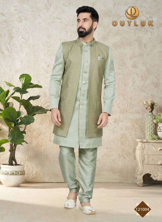 Outluk Vol 121 Mens Kurta Pajama With Jacket Wholesale catalog