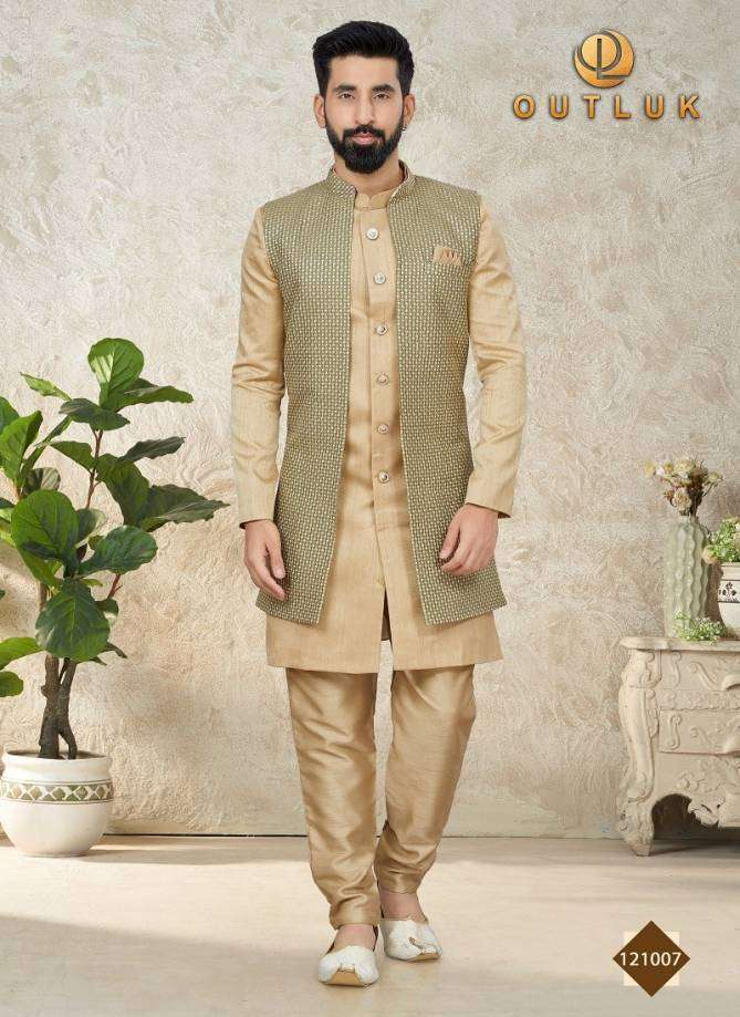 Outluk Vol 121 Mens Kurta Pajama With Jacket Wholesale catalog