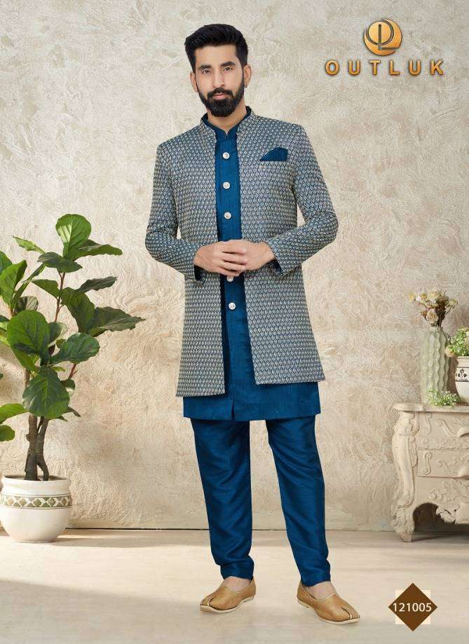 Outluk Vol 121 Mens Kurta Pajama With Jacket Wholesale catalog