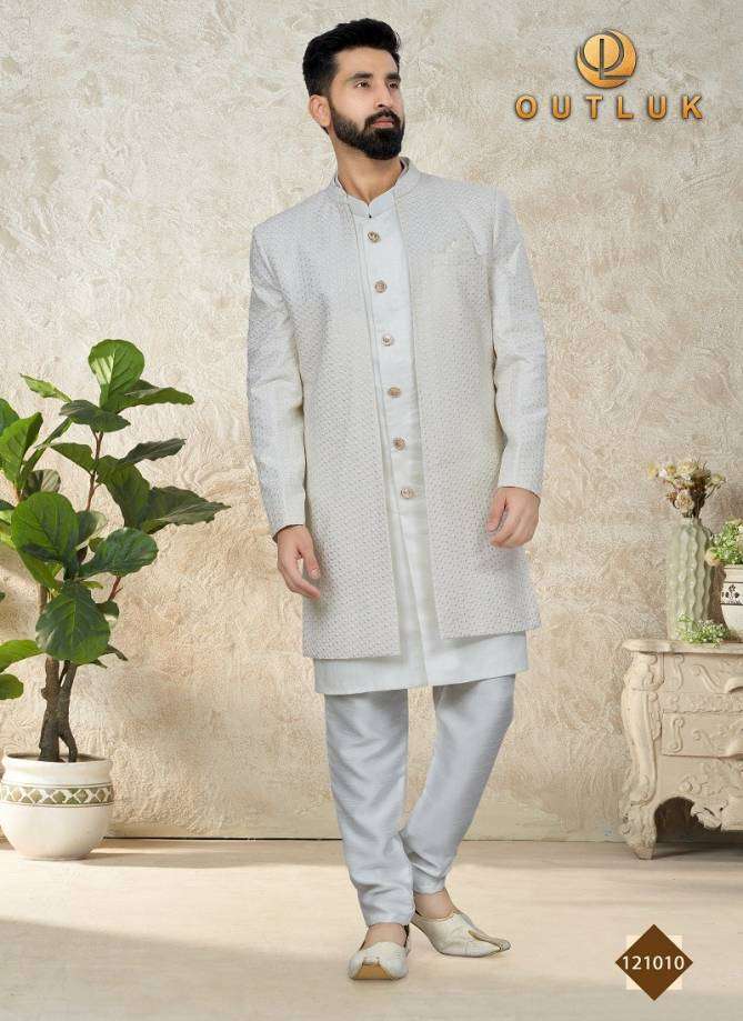 Outluk Vol 121 Mens Kurta Pajama With Jacket Wholesale catalog