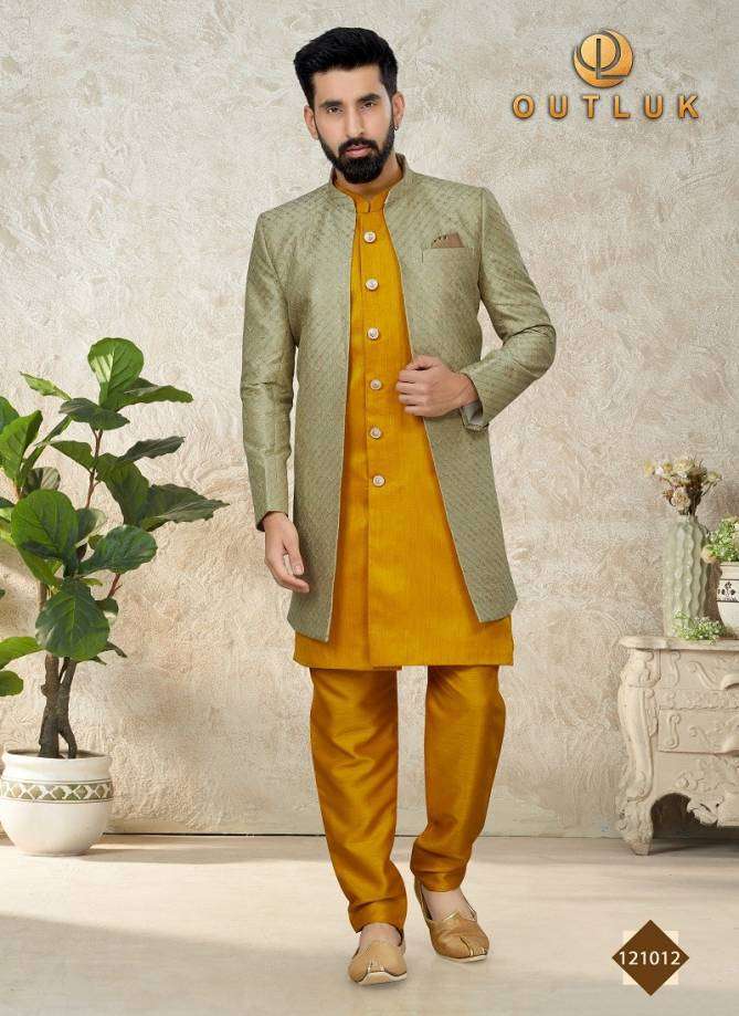 Outluk Vol 121 Mens Kurta Pajama With Jacket Wholesale catalog